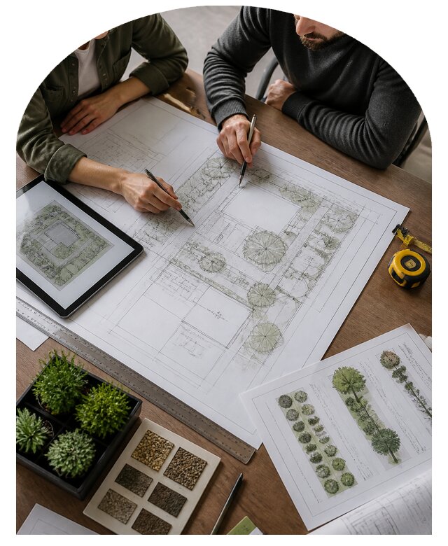 Разработка посадочного плана участка для благоустройства в Кумертау